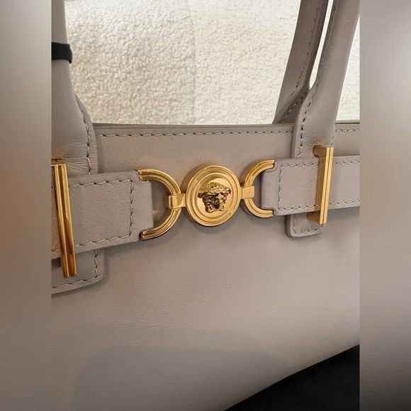 Versace Gray Medusa 95 Tote Bag Small NWT - Picture 6 of 12